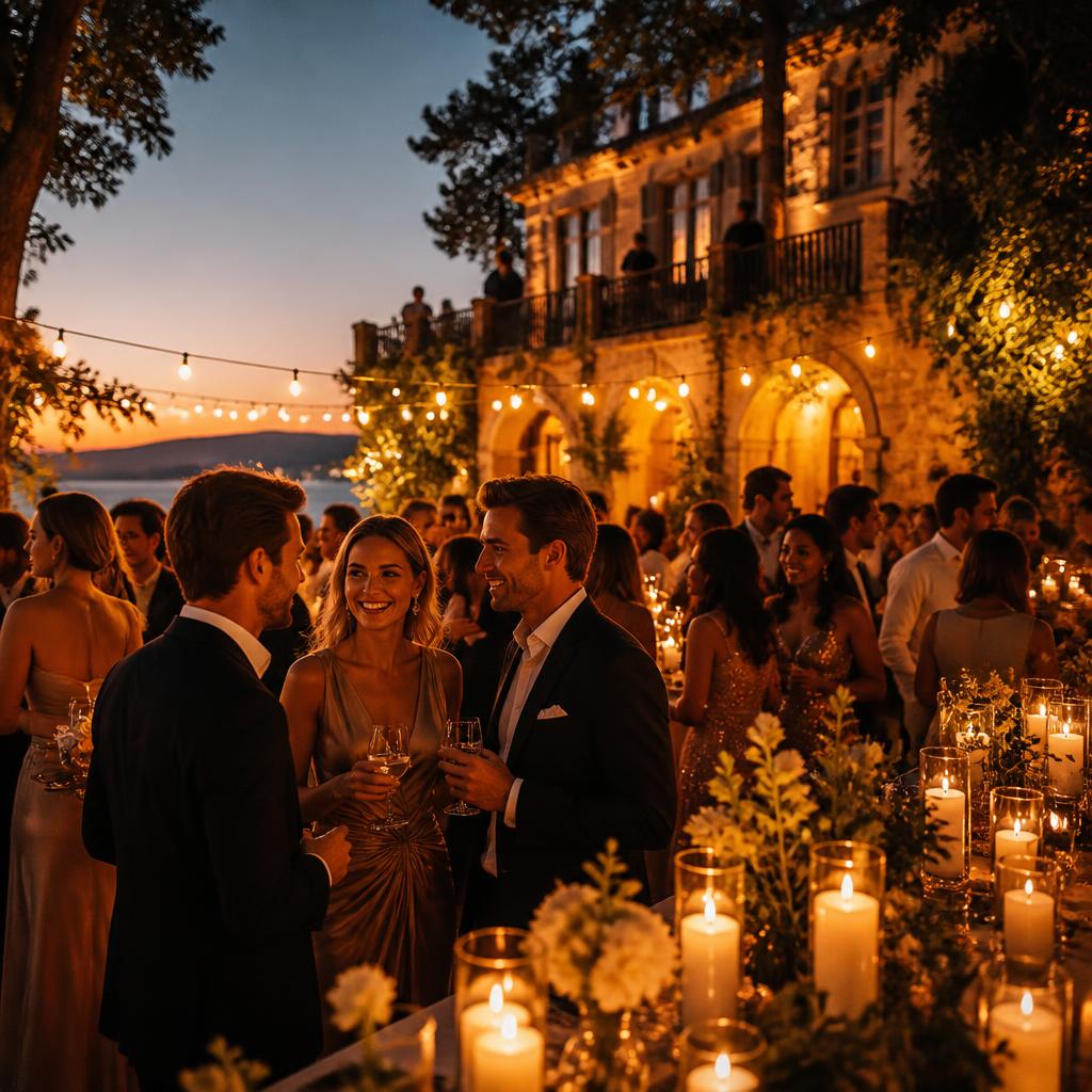 Guests enjoying an extended evening event